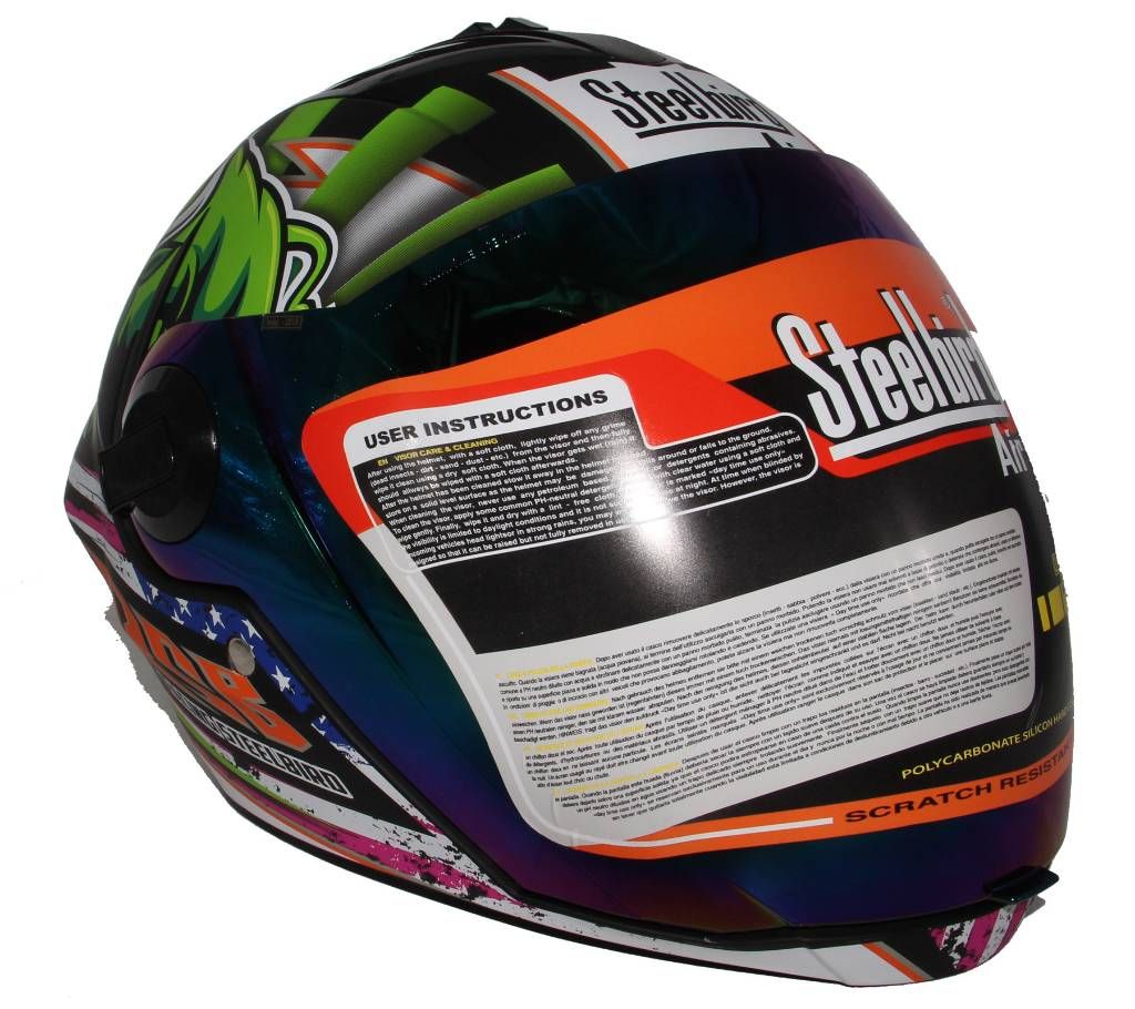 SBA-2 Horn Matt Green With White,