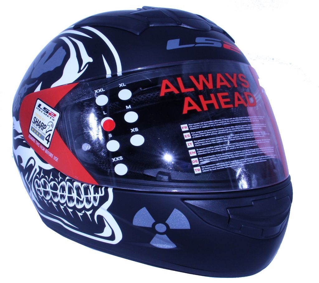 LS2 FF352 Rookie X Ray Helmet Matt Black
