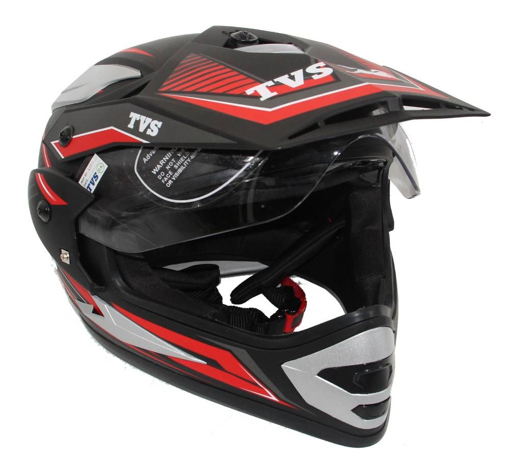 TVS-ApacheFull Face-MX-2 Graphic -Black Red Helmet