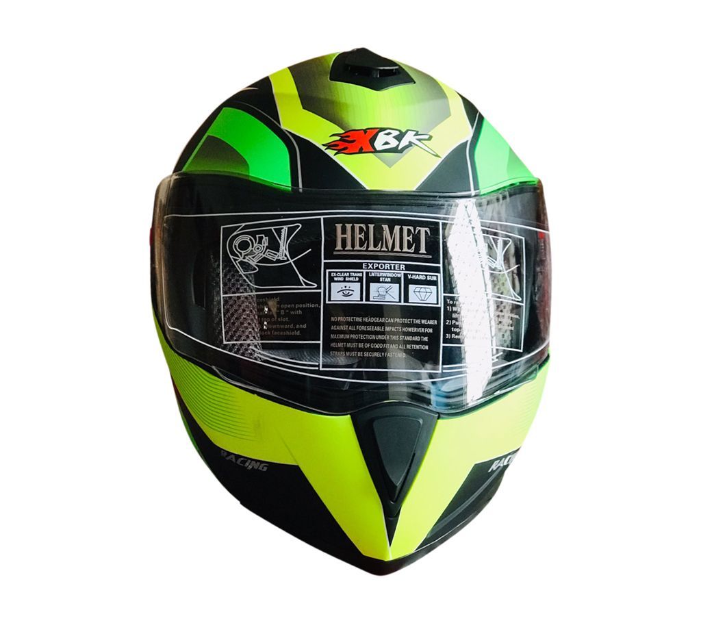 XBK-961 Full Face Flip up Helmet for Men - Green