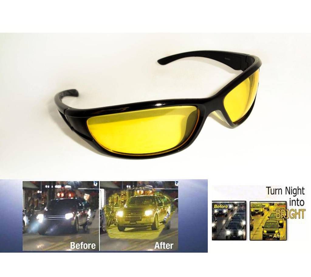 Night Vision Driving, Biking & cycling glasses -Yellow