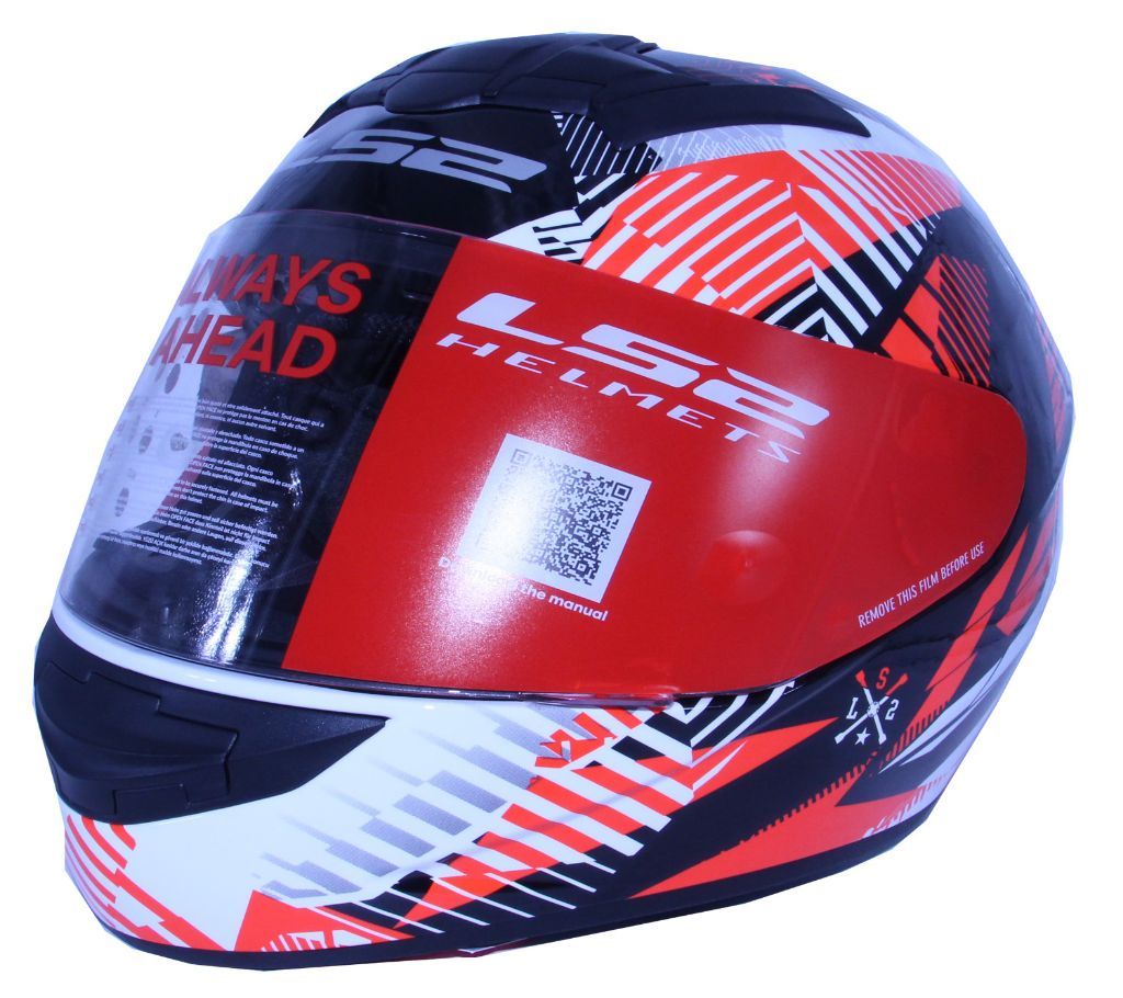 LS2 FF352 Rookie Infinite-White Black Red Helmet