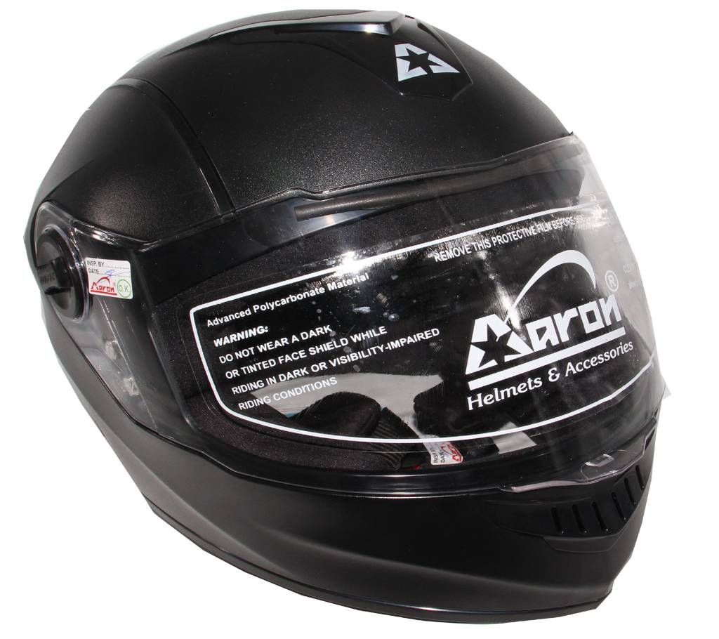 Aaron Alpha Full Face Helmet -Black