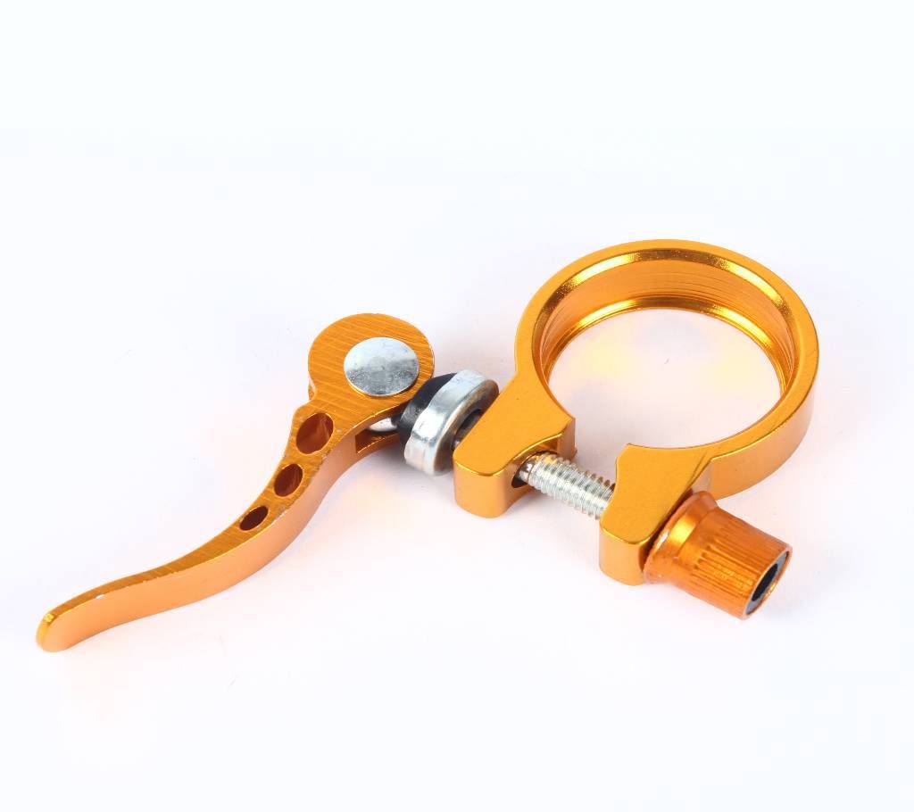bicycle seat post clamp (Yellow)