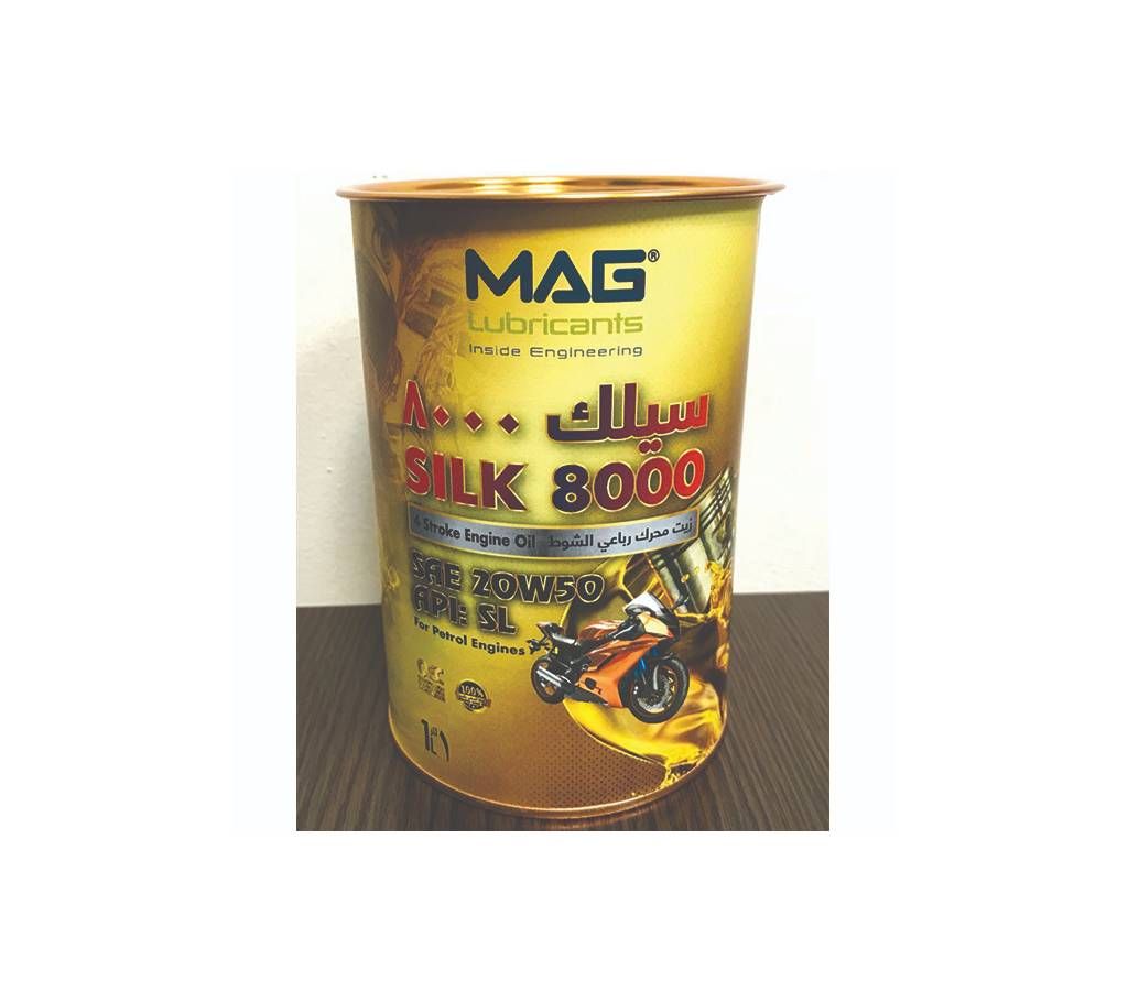 MAG Silk8000 Metal can(Motorcycle Engine Oil) liter 