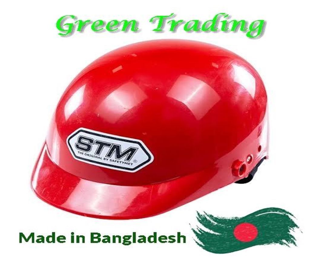 STM Half (BD) Open Face Cap Helmet -Red