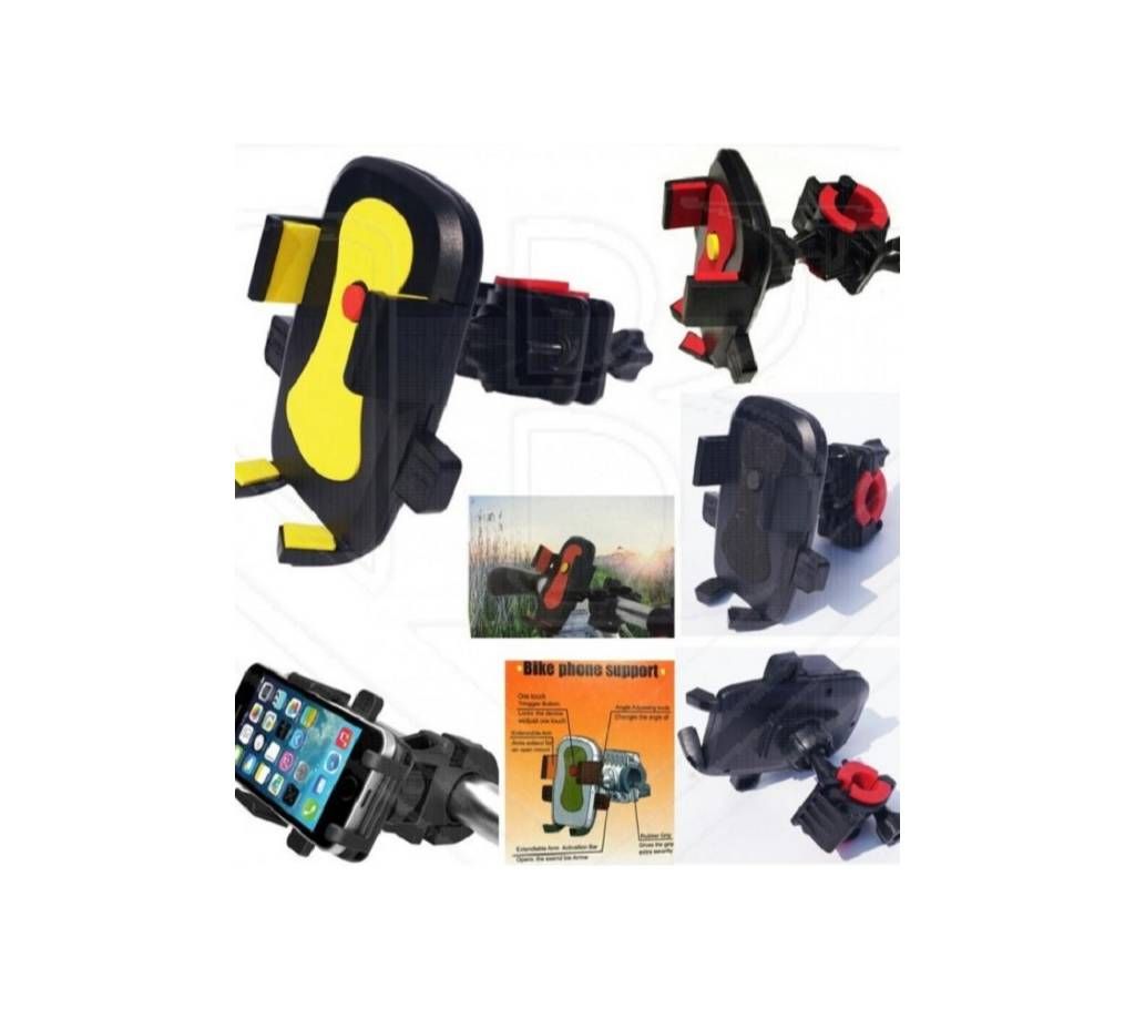 Bicycle Motorcycle 360 Mobile Phone Holder Clip Stand for Apple iPhone Samsung Xiaomi Universal Bike Support Phone Holder for Steering Handle