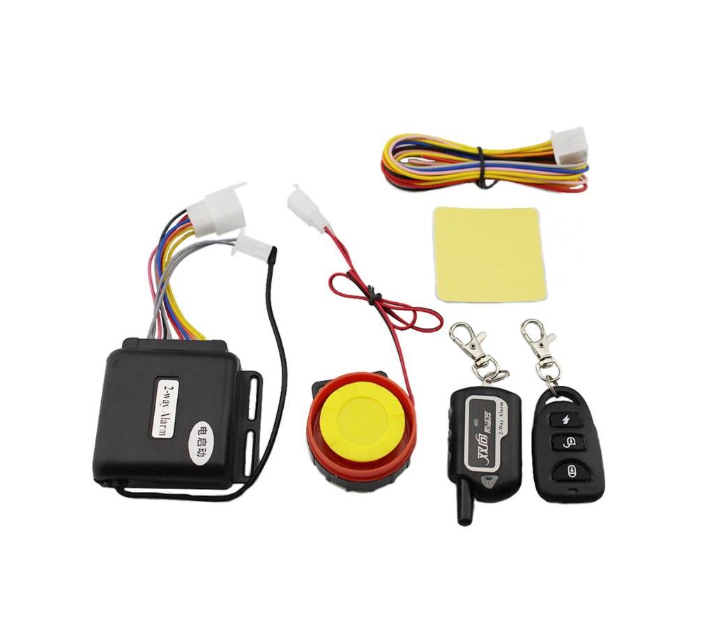 Motorcycle alarm system lock