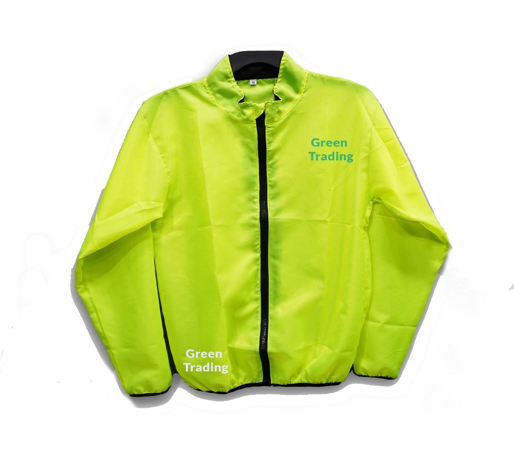 Dust Coat & Windbreaker For Motorcycle Rider- Neon Green