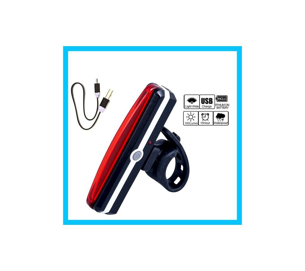 Bicycle USB Rechargeable Tail Light multi color