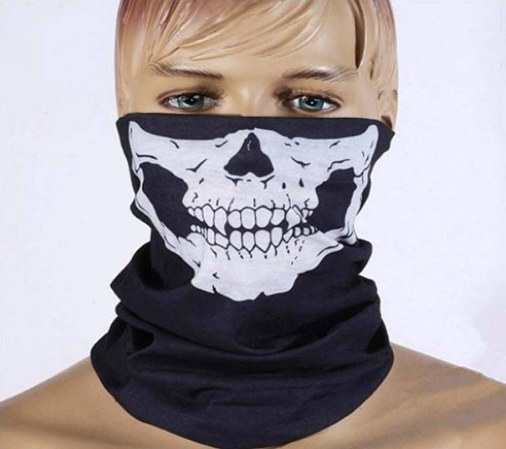 Vendetta Mask - Black Scalp Bendana for Bicycles