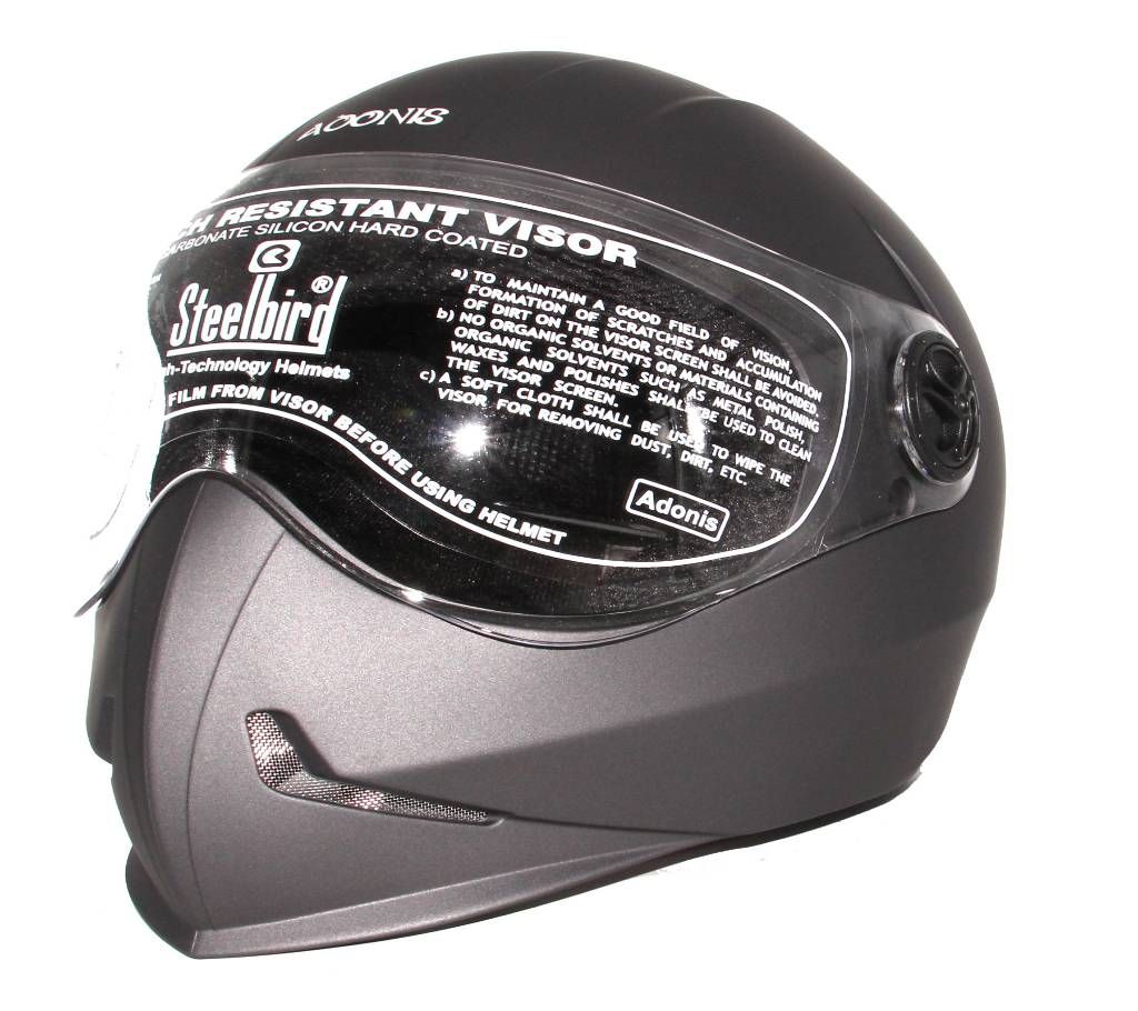 Adonis N1- Full Face Bike Helmet for Men and Women - Matt Grey