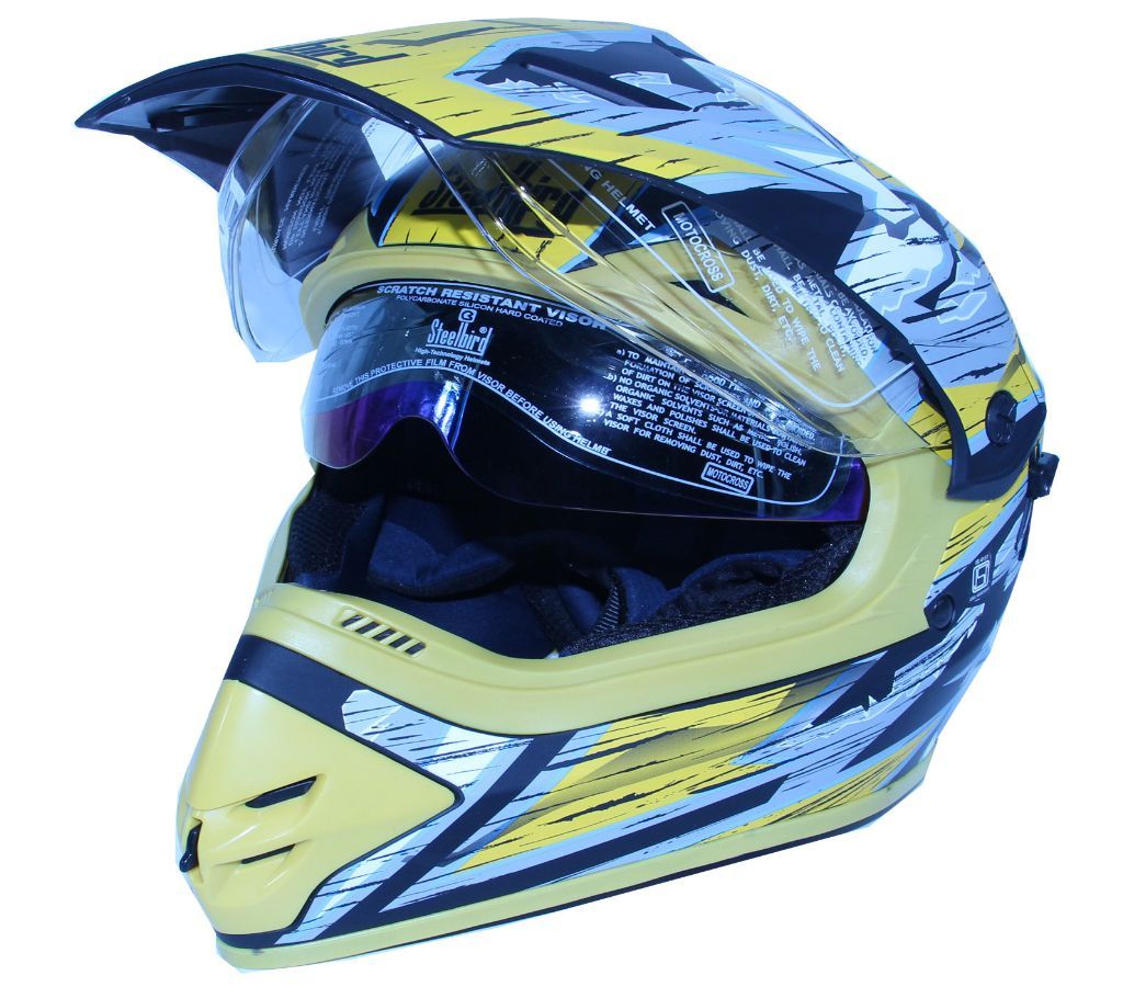 SB-42 Bang Design Race Track A9 Yellow Grapics Helmet