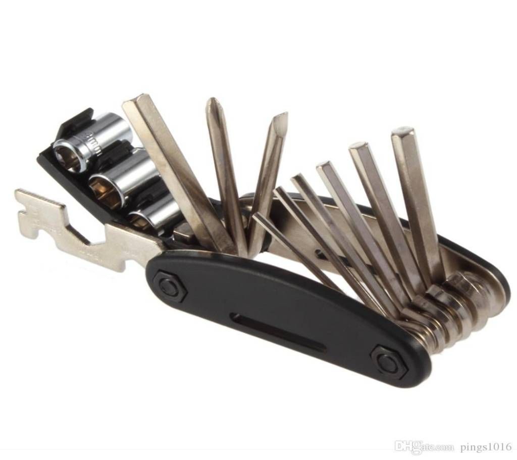 16 in 1 Multi-Function Bike, Bicycle, Mechanic Repair Tool Kit