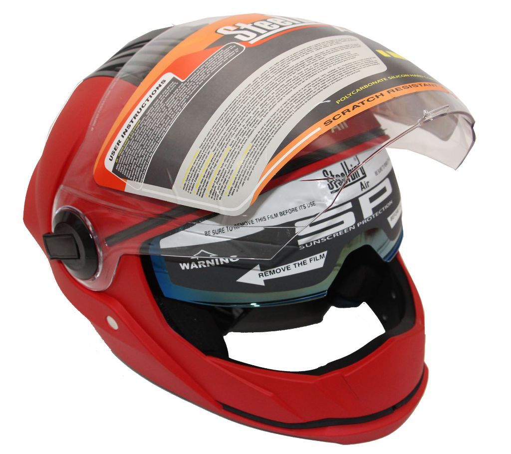 SBA-2 Double Visor Helmet-RED
