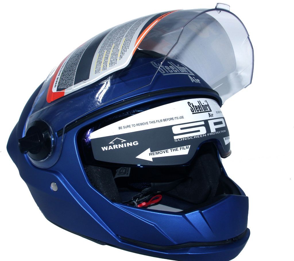 SBA-2 Double Visor helmet-Matt Blue
