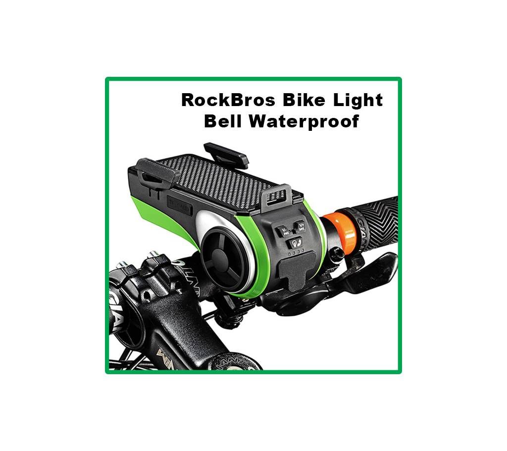 RockBros Bike Light Bell Waterproof Bike Phone Holder Bluetooth Sensor Lights Multi 8 in 