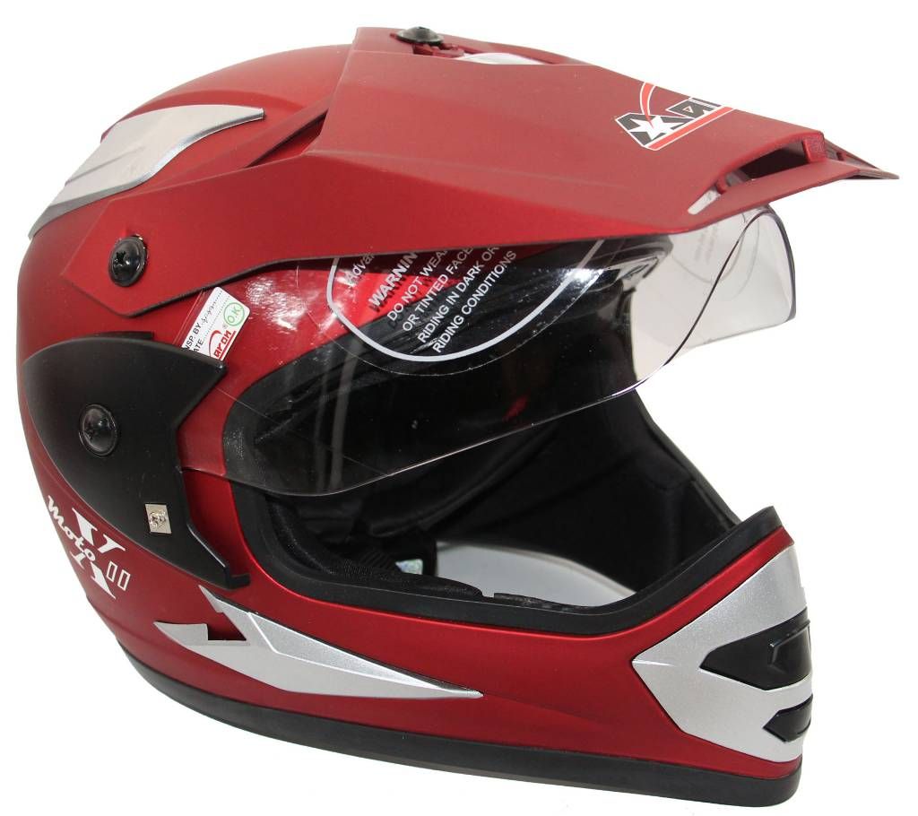 Aaron-Full Face MX-2 Plain- Matt Red Helmet