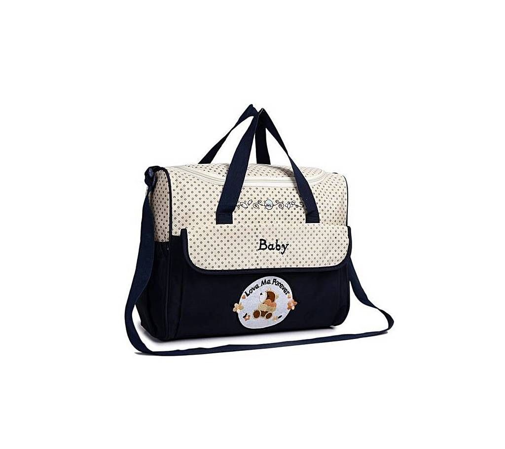Navy Blue Polyester Diaper bag for Baby