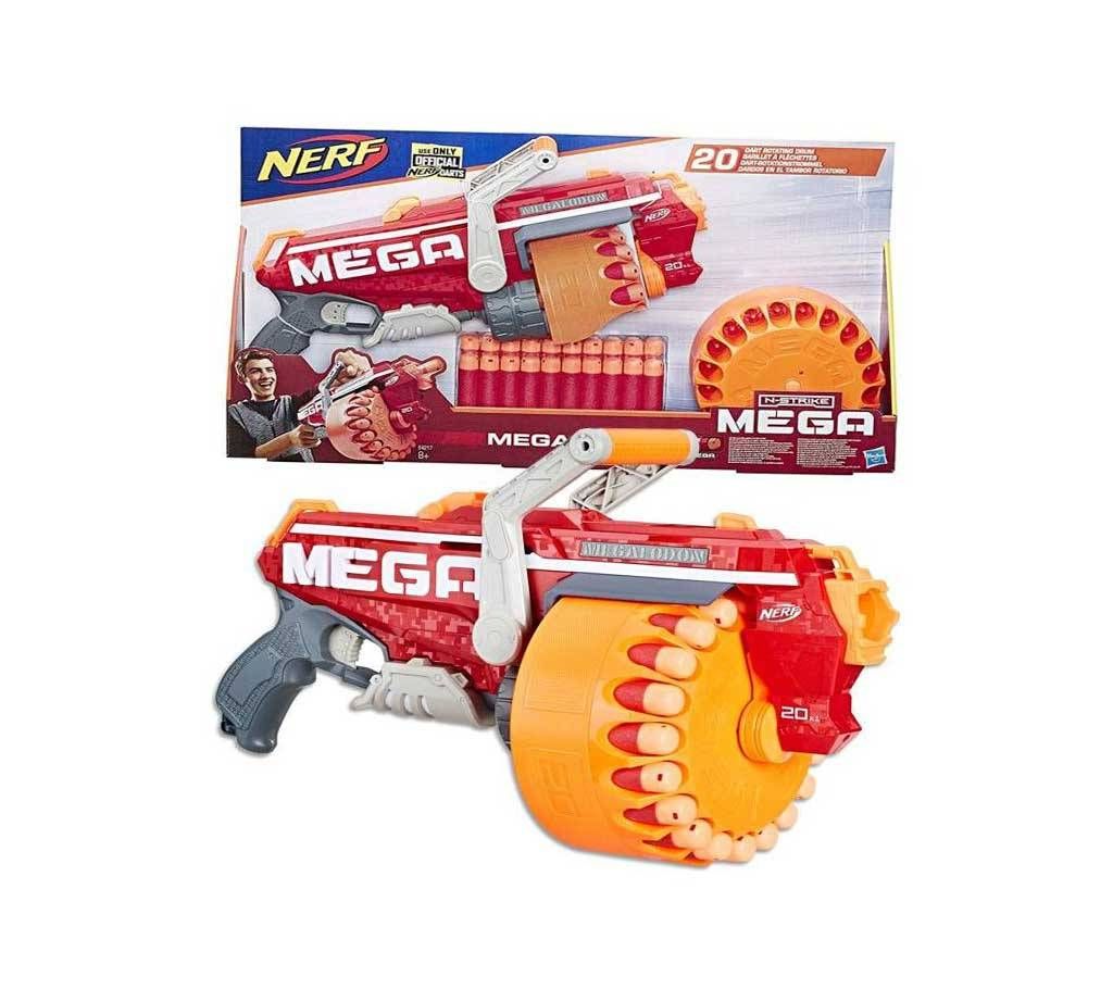 NERF Megalodon N-Strike Mega Toy Blaster With 20 Official Mega Whistler Darts
