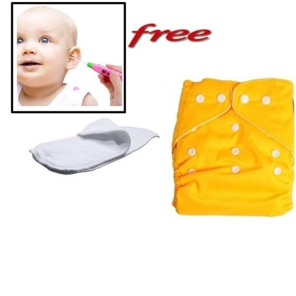 Reusable Baby Cloth Diaper with free Ear Pick