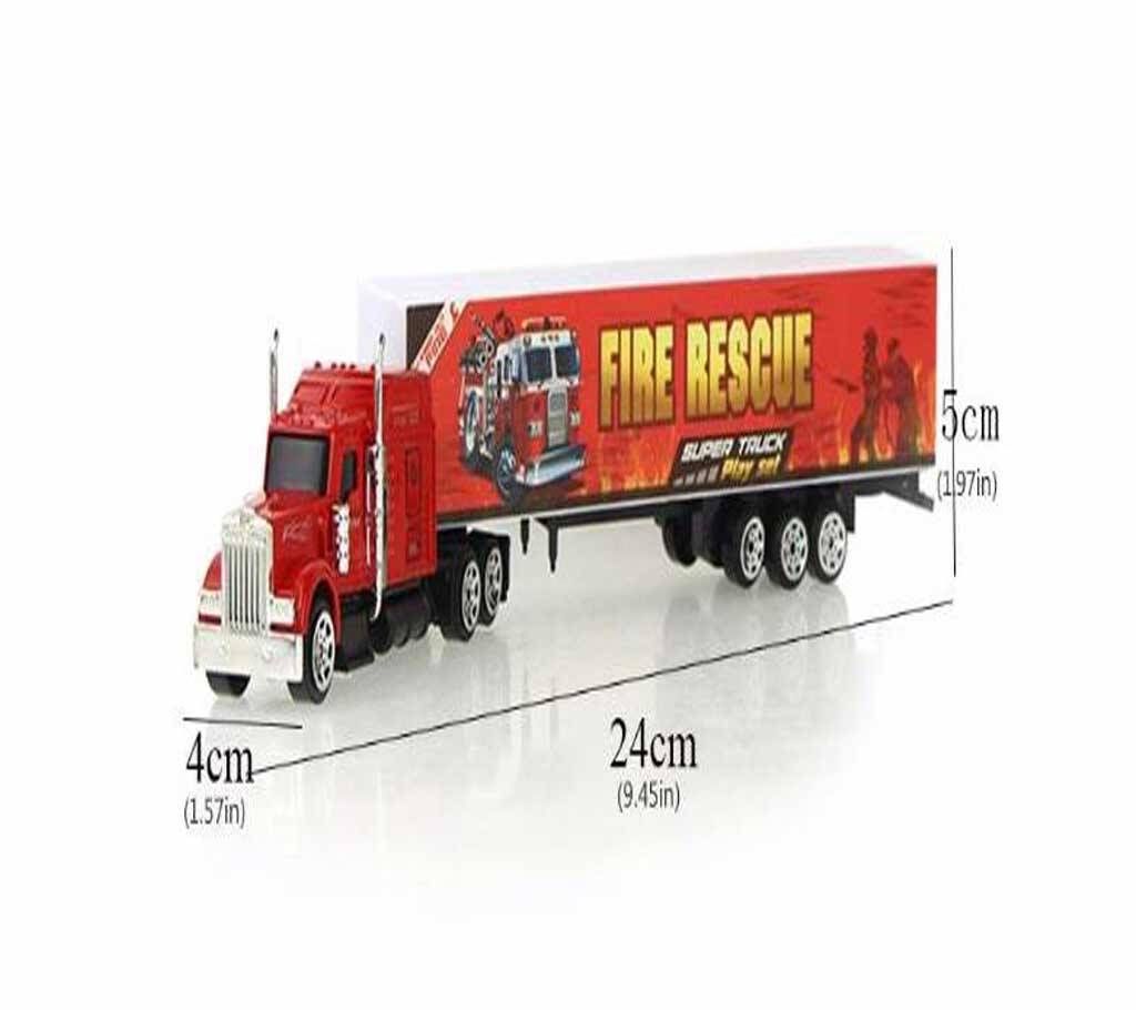 24 CM Long Metal Truck Container Model Kids Cool Toy
