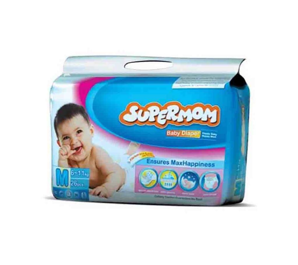 Super Mom Baby Diaper M(6–11)kg 26pcs