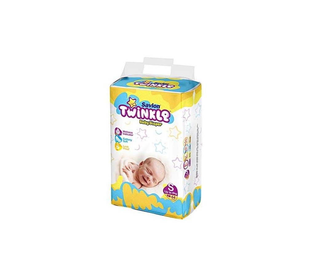 Savlon Twinkle Baby Diaper Small 4-8 KG 44 pcs Belt System