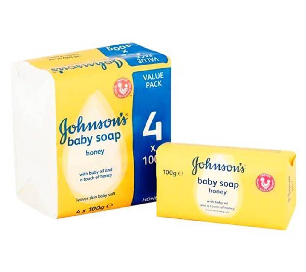 JOHNSONs Baby Soap with Honey 100g (Greece)