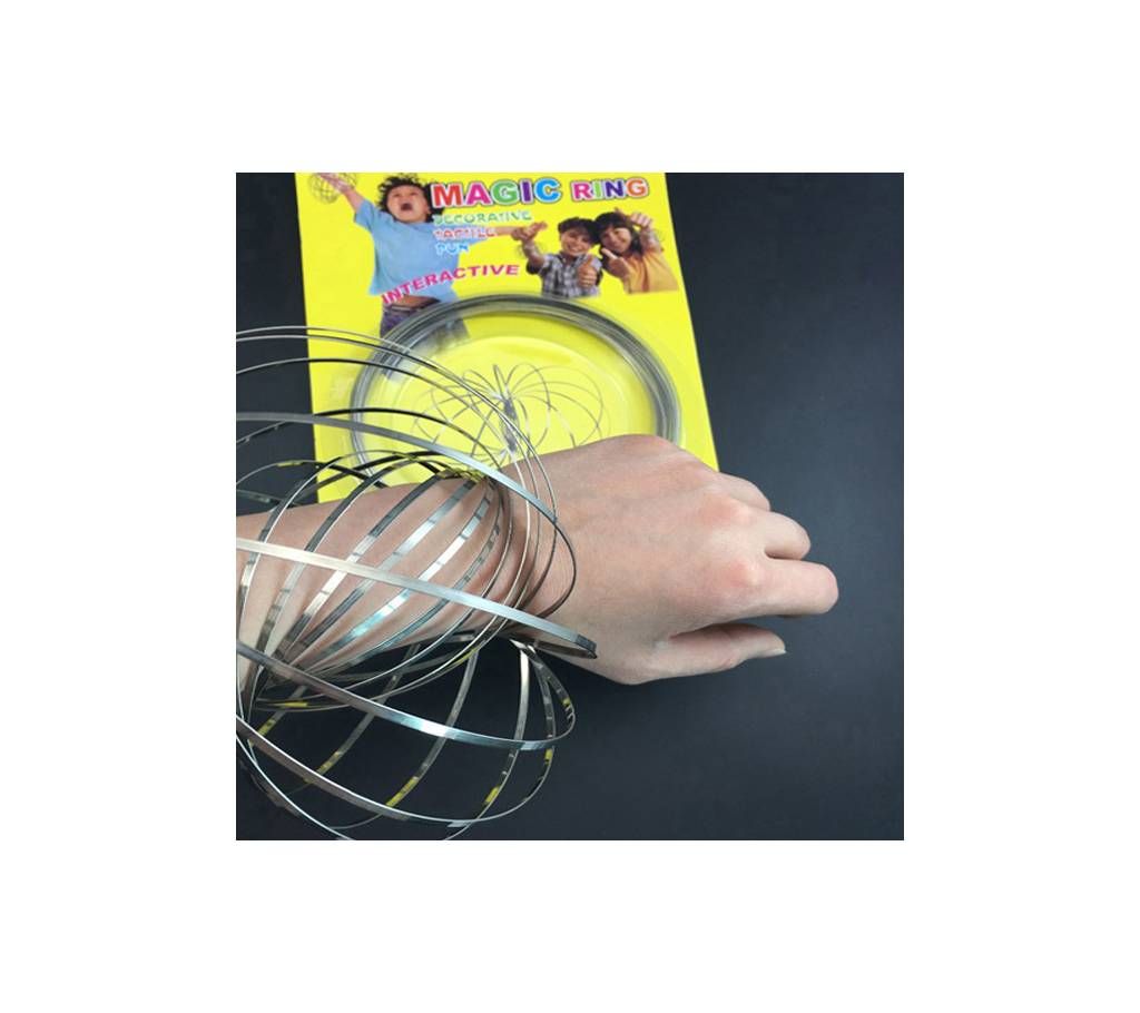 Toroflux Flow Rings 5 INCH Stainless Steel Kinetic Toy