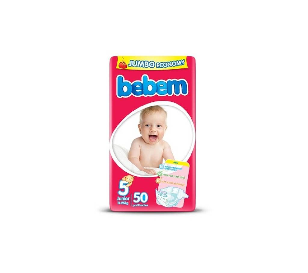Bebem Diaper XL(11 - 25kg) 50Pcs Turkey