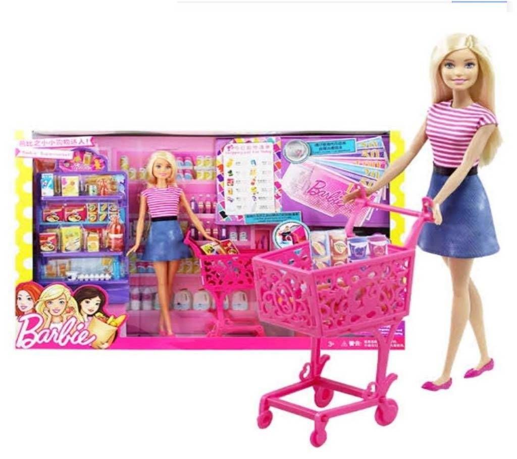 BARBIE DOLL SUPER MARKET SHOPPING
