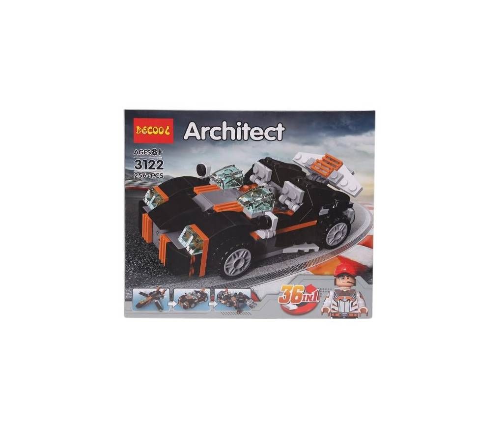 Achitect 36 in 1 Block and Building Toys - 256+ pcs - Multi-color