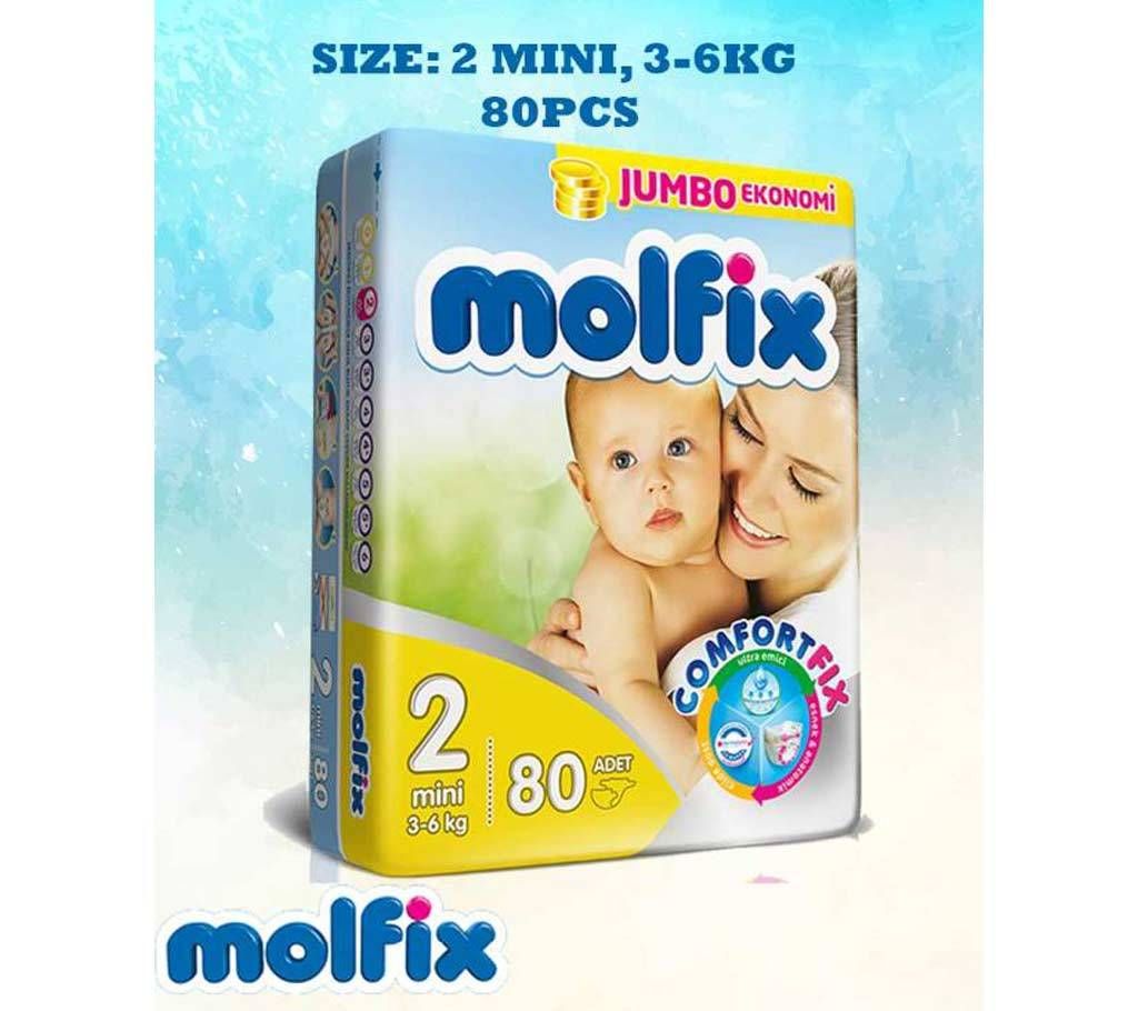 Molfix Diaper 2 Mini 3-6kg 80pcs