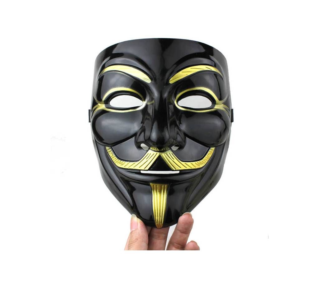 Vendetta Mask - Black & Golden