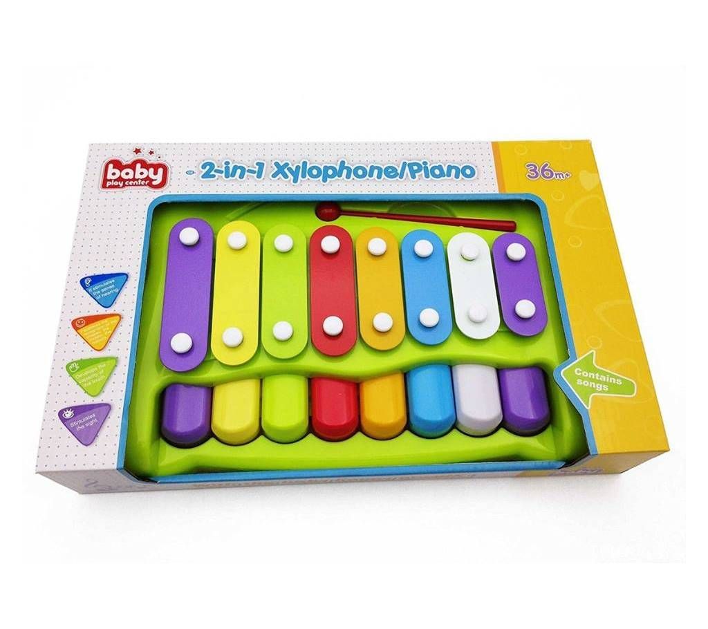 2-in-1 Xylophone/Piano