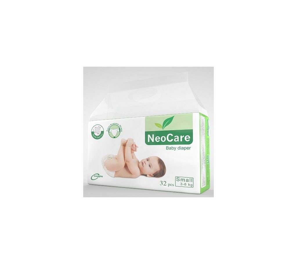 NeoCare Diaper (S) 3-6kg 32Pcs - Bangladesh