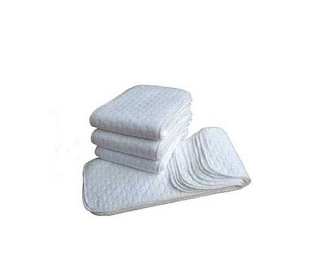 Two Layer Cloth Diapers one inserts-White