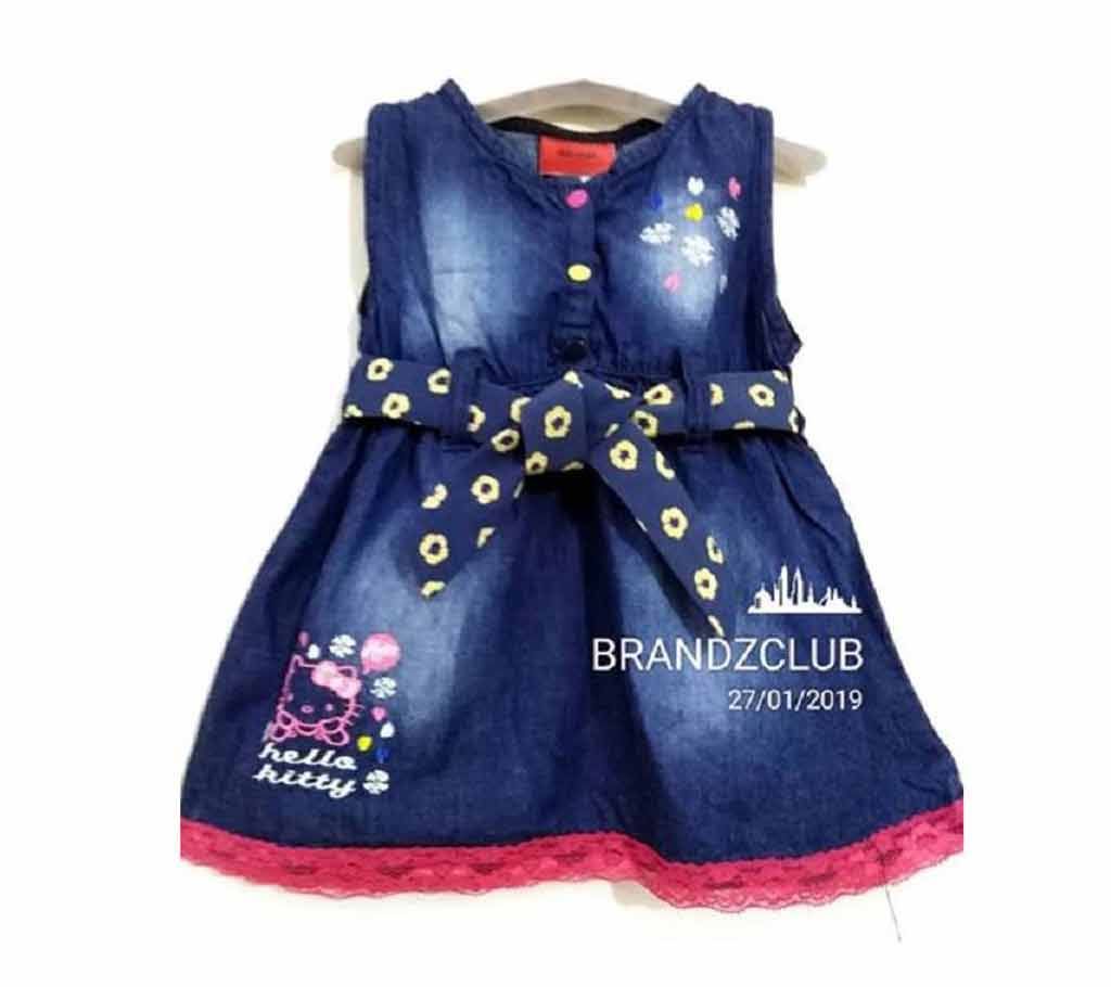Girls fancy Denim frok