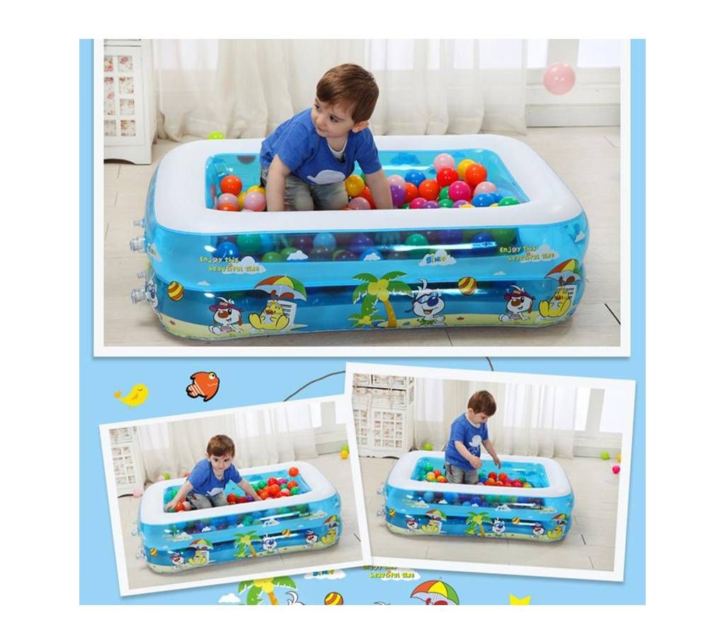 Baby Swimming Pool with Air Pump. With Ball 50 Pcs