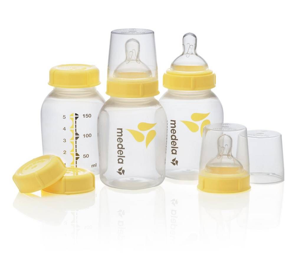 MEDELA 150ml BREAST MILK BOTTLE WITH TEAT - MADE IN SWITZERLAND