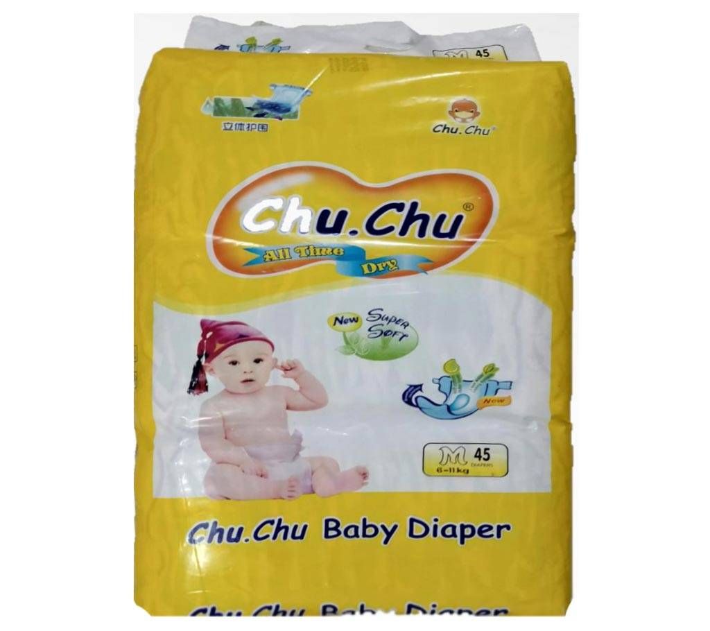 Chu Chu Baby Diaper Belt M 6-11 kg (BD) 45 pcs
