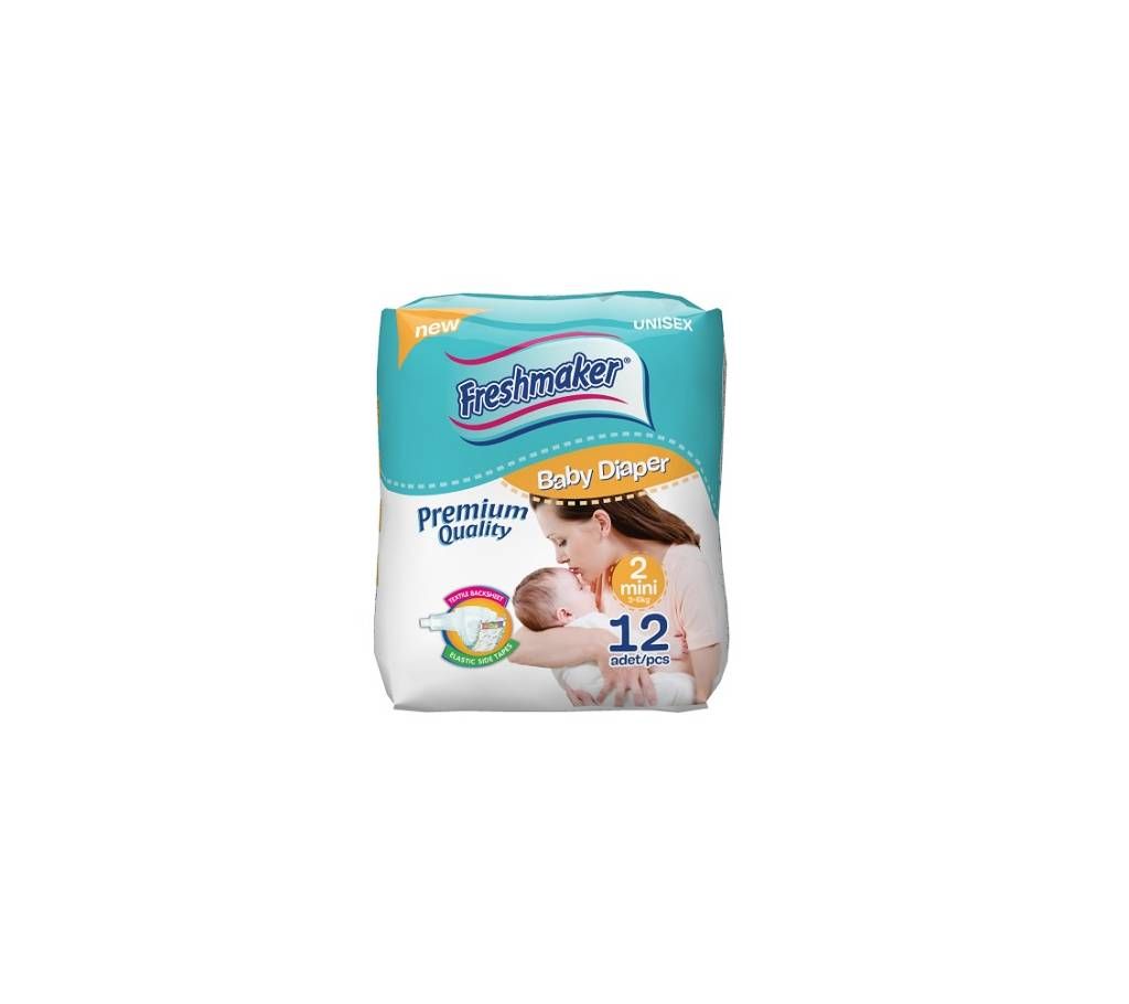 Freshmaker Baby Diaper Mini (3-6 Kg) - 12 Pieces Turkey