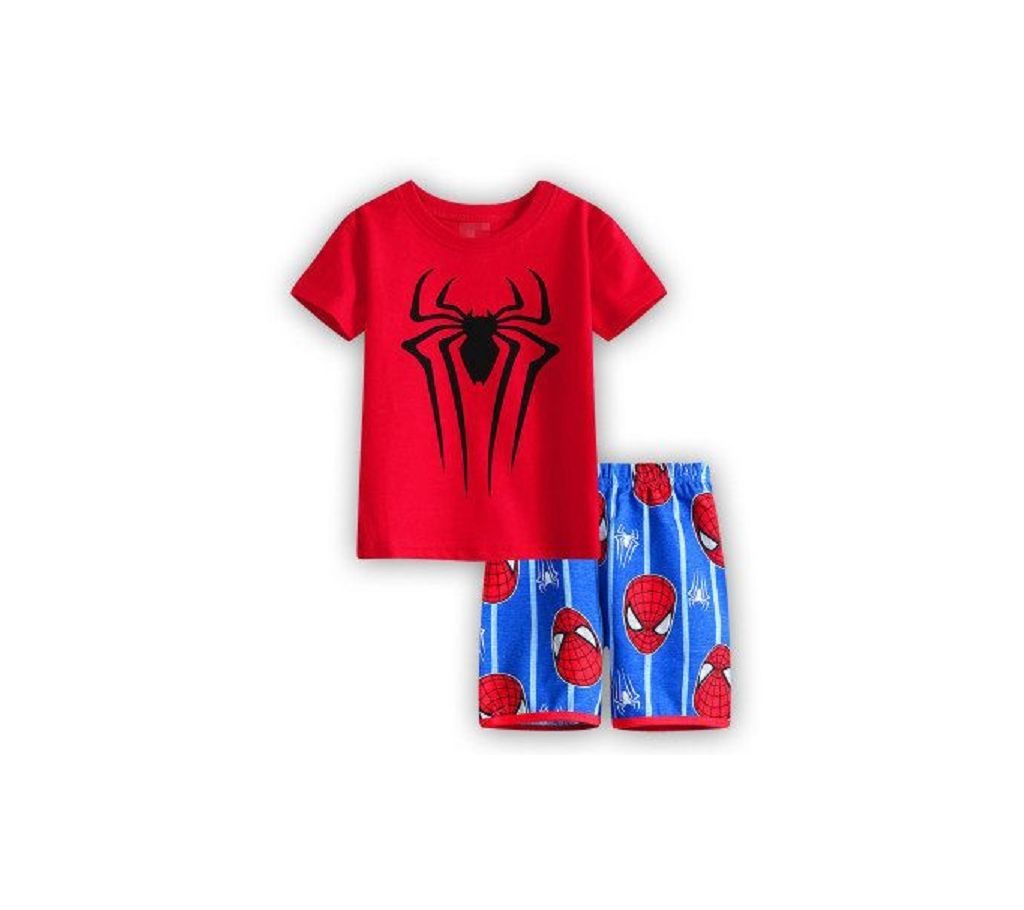 Baby Boy Spiderman Dress -Red