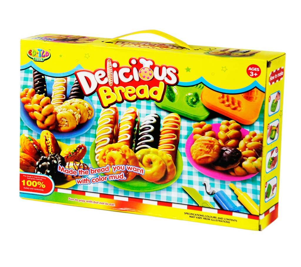 Play Dough Delicious Bread toy for kids 