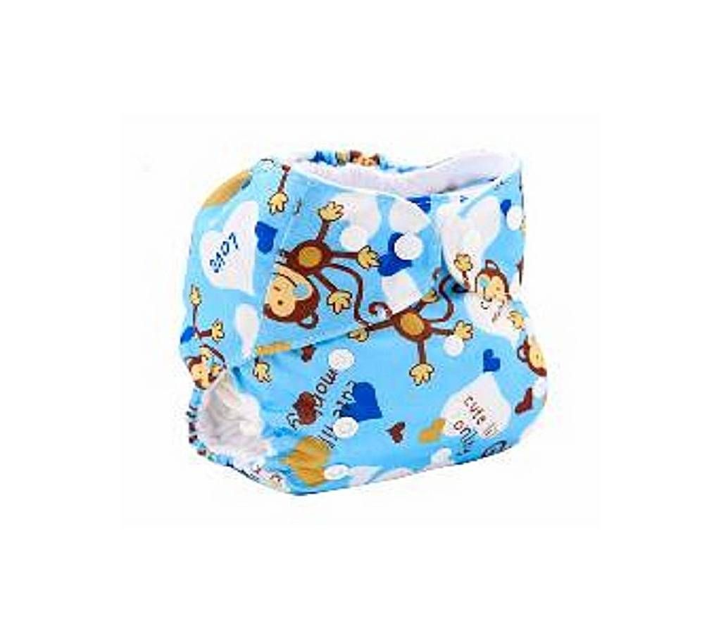 Sky Blue Cotton Cloth Diaper for Baby