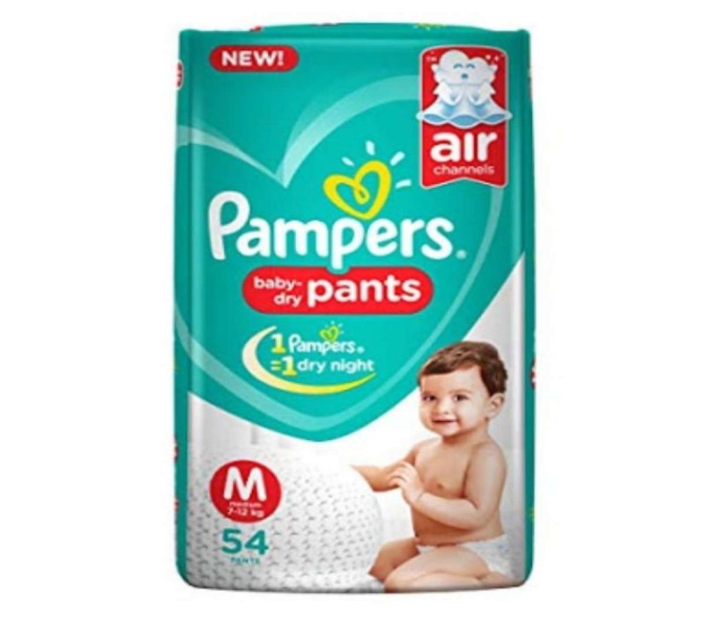 Pampers Pant Style Baby Dry pants  M (7-12) kg -54pcs