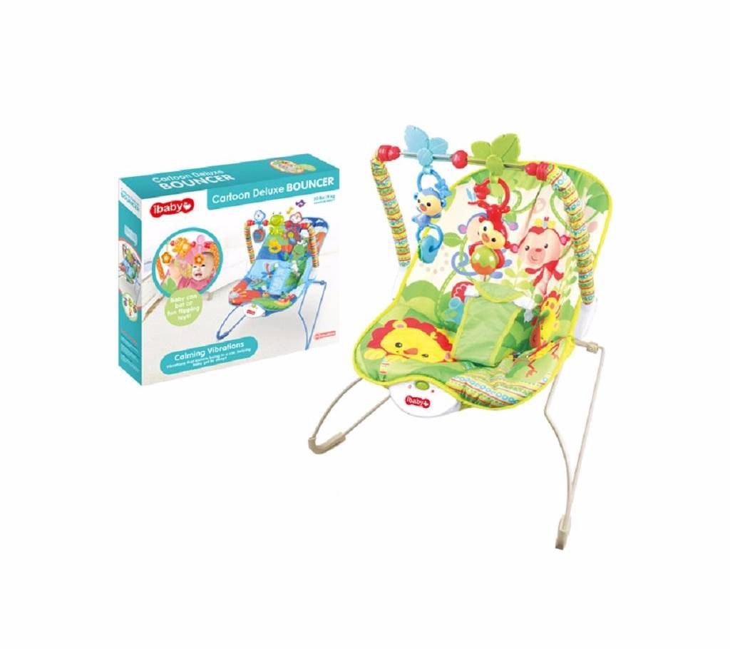 Ibaby cartoon deluxe baby bouncer musical children toy electric rocking chair