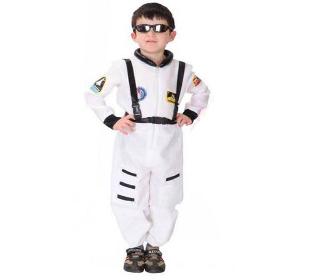 Kids White Astronaut Costume