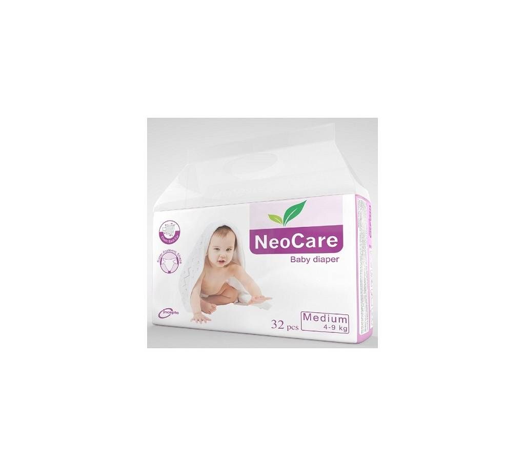 NeoCare Diaper (M) 4-9kg 32Pcs - Bangladesh